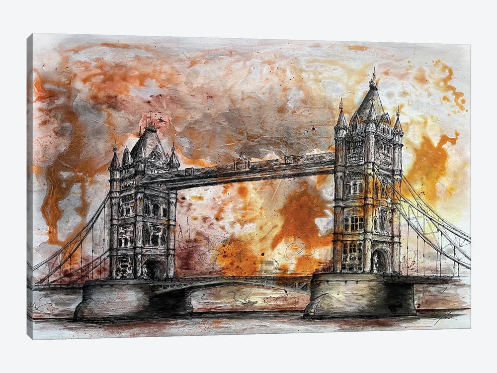 Tower Bridge by Koorosh Nejad 1-piece Canvas Print