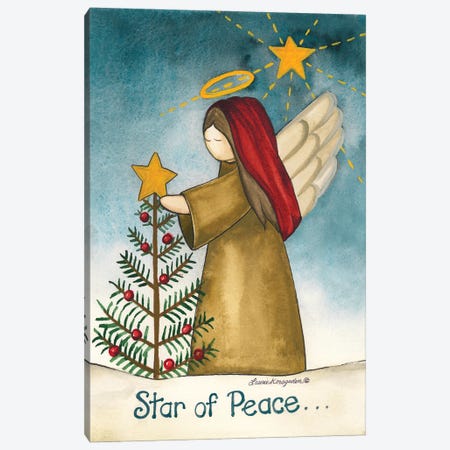 Star Of Peace Canvas Print #KOR7} by Laurie Korsgaden Art Print