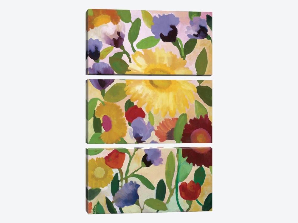 Irises by Kim Parker 3-piece Canvas Artwork