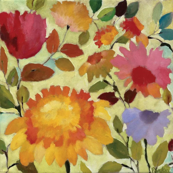 Floral Close-Ups: Orange Dahlia by Kim Parker