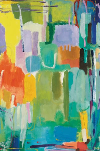 Mid-Century Modern Living Room: Urban Essay II by Kim Parker