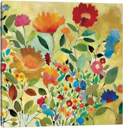 Summer Meadow Canvas Art Print - Floral Close-Up Art