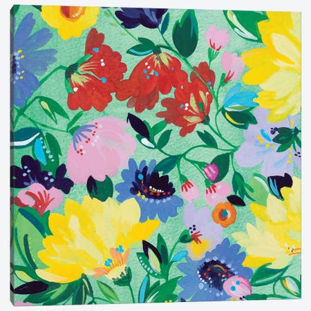 Mint Garden I Canvas Print #KPA131} by Kim Parker Canvas Print