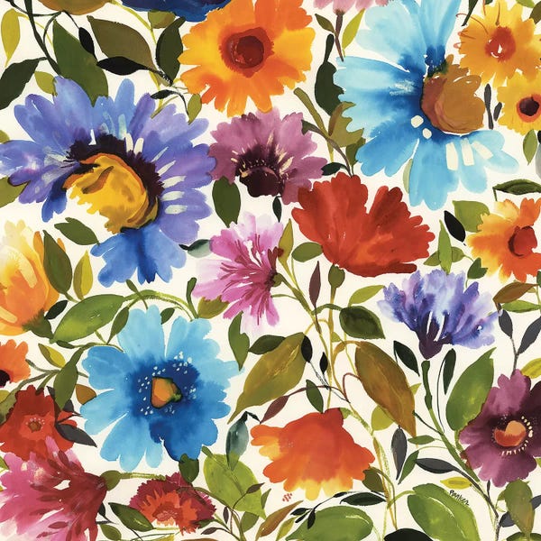 Anemones: Anemone Bouquet I by Kim Parker