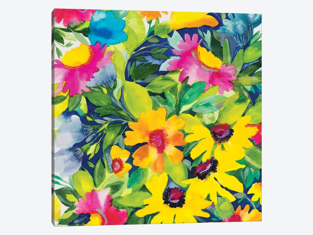 Summer Bouquet Detail by Kim Parker 1-piece Canvas Artwork