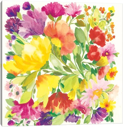 Spring Tulips Canvas Art Print - Tulip Art