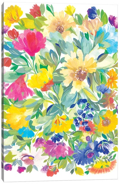 Meadow Bouquet Canvas Art Print - Kim Parker