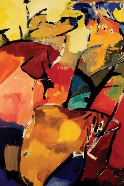 Ram by Kim Parker framed canvas print