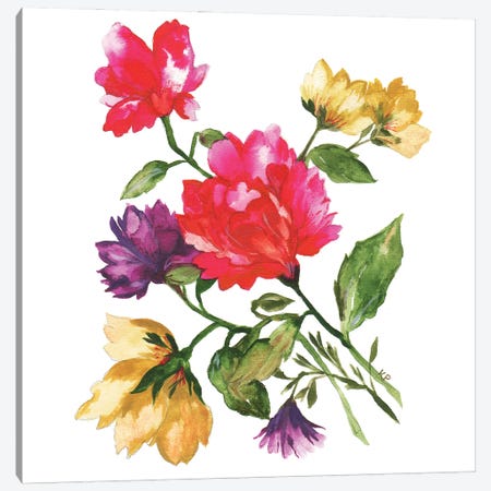 Carnations Canvas Print #KPA190} by Kim Parker Canvas Print
