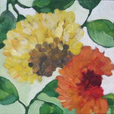 Gabrielle's Garden I by Kim Parker framed canvas print