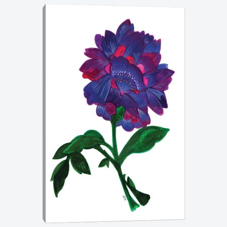 Violet Lotus Canvas Print #KPA233} by Kim Parker Canvas Wall Art