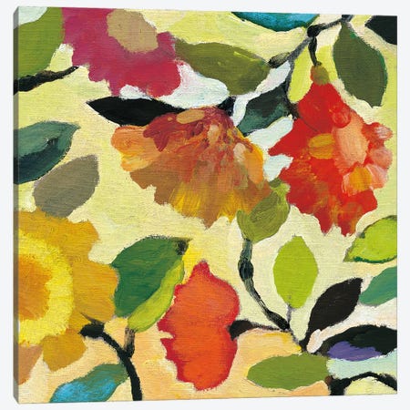 Floral Tile I Canvas Print #KPA242} by Kim Parker Canvas Print