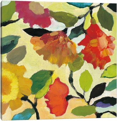 Floral Tile I Canvas Art Print - Kim Parker