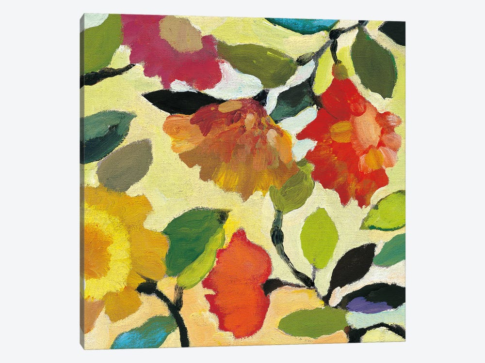Floral Tile I by Kim Parker 1-piece Canvas Art Print