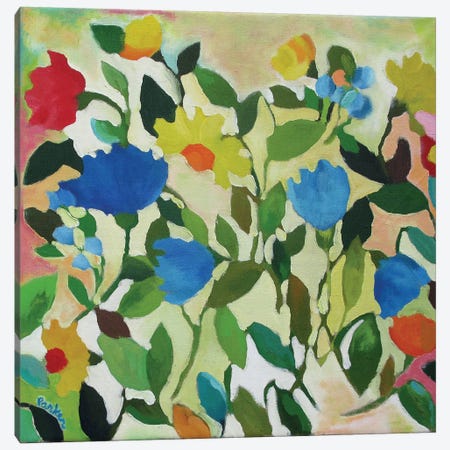 Blue Tulips Canvas Print #KPA24} by Kim Parker Canvas Print