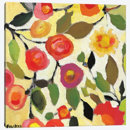 Floral Tile II Canvas Print #KPA250} by Kim Parker Canvas Art