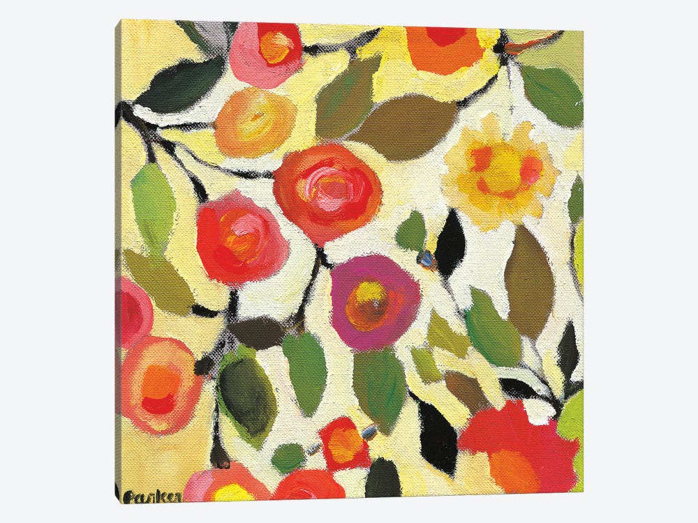 Floral Tile II by Kim Parker 1-piece Canvas Wall Art