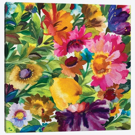 Market Bouquet Canvas Print #KPA258} by Kim Parker Canvas Wall Art