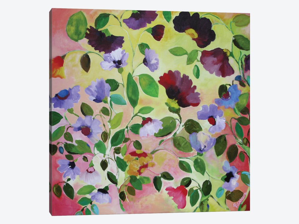 Morning Glories by Kim Parker 1-piece Canvas Wall Art