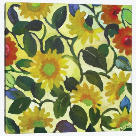 Sunflowers Canvas Print #KPA280} by Kim Parker Canvas Print