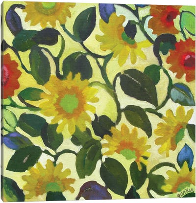 Sunflowers Canvas Art Print - Kim Parker