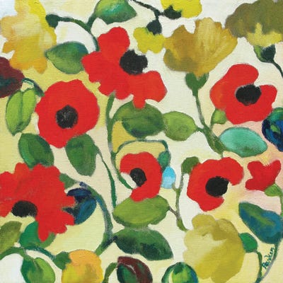 Red Poppies Canvas Wall Art By Kim Parker ICanvas   KPA281