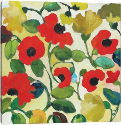 Red Poppies Canvas Art Print - Kim Parker