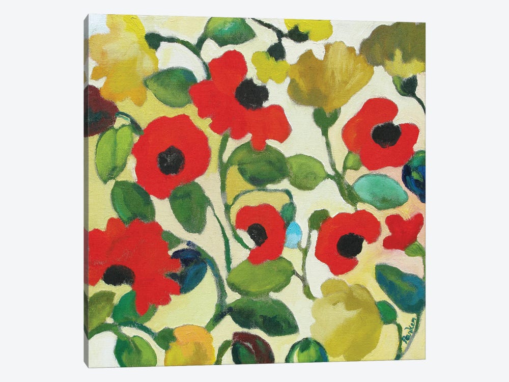 Red Poppies by Kim Parker 1-piece Canvas Art