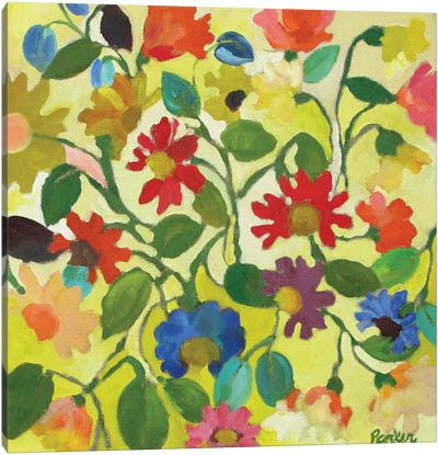English Garden Canvas Art Print - Floral & Botanical Patterns