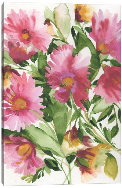 Vanessa'S Bouquet Canvas Art Print - Kim Parker