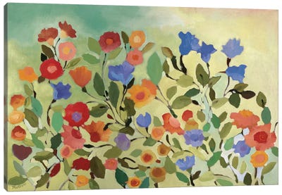 Blue Bells Canvas Art Print - Garden & Floral Landscape Art