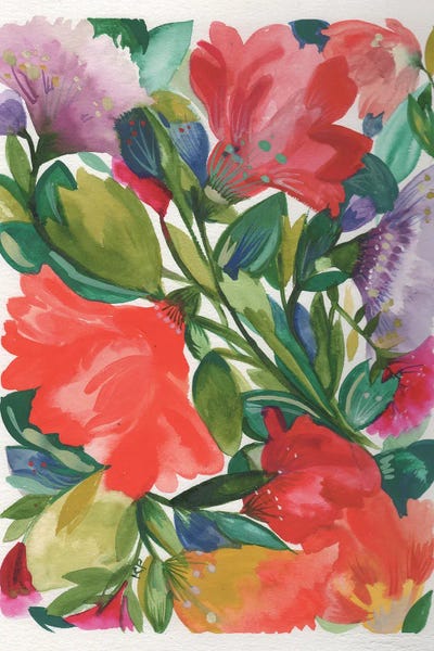 Orange Hibiscus by Kim Parker art print