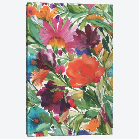 Floral Symphony Canvas Print #KPA302} by Kim Parker Canvas Artwork