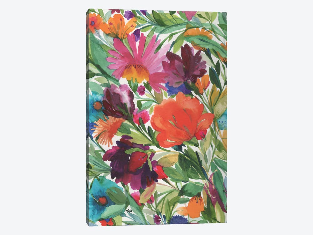 Floral Symphony by Kim Parker 1-piece Canvas Wall Art