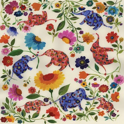 Eight Elephants by Kim Parker canvas print