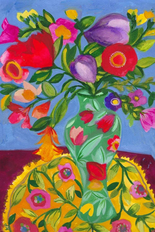 The Yellow Tablecloth by Kim Parker wall art