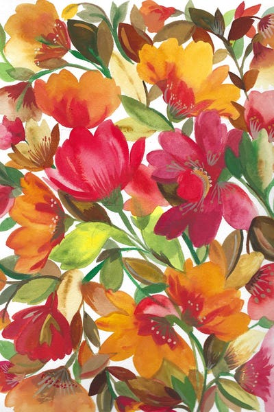 Autumn Poem by Kim Parker framed canvas print