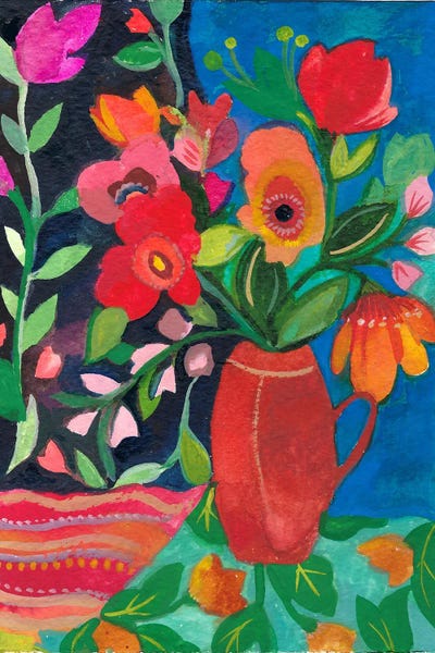 The Gypsy Shawl by Kim Parker framed canvas print