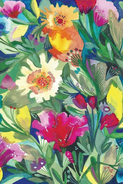 Wild Flowers by Kim Parker framed canvas print