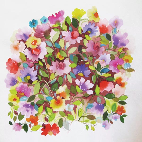 Botanical Still Life: Beach Peas by Kim Parker