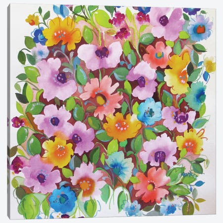 Summer Violets Canvas Print #KPA40} by Kim Parker Canvas Art