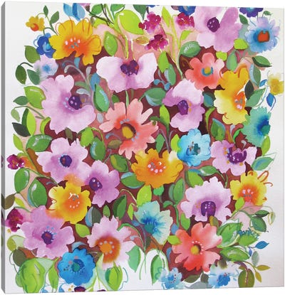 Summer Violets Canvas Art Print - Kim Parker