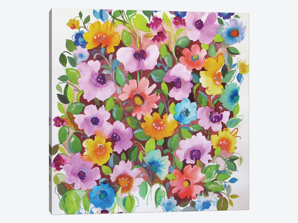 Summer Violets by Kim Parker 1-piece Canvas Print