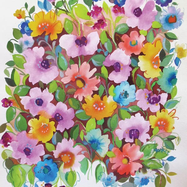 Kim Parker: Summer Violets by Kim Parker