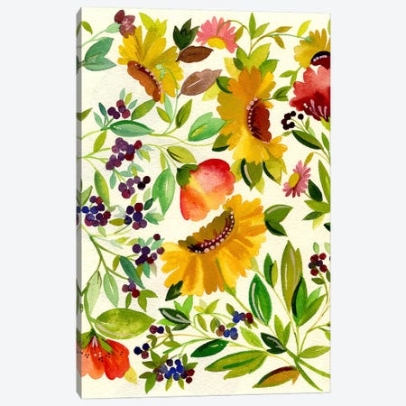 Sunflowers Canvas Print #KPA43} by Kim Parker Canvas Artwork