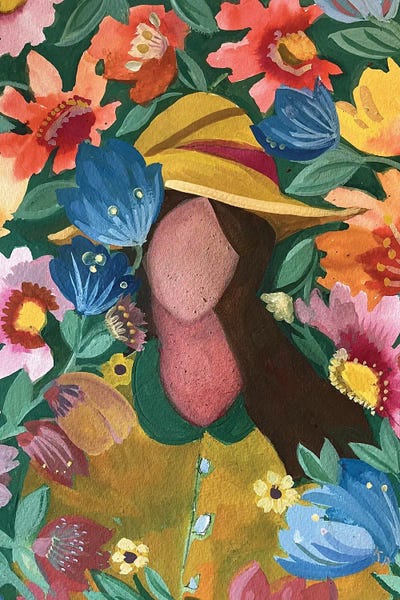 Self-Portrait In The Garden