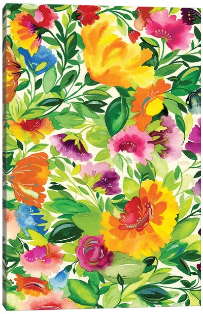 July Bouquet Canvas Art Print - Kim Parker
