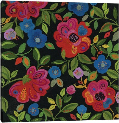 Magical Garden Canvas Art Print - Floral & Botanical Patterns