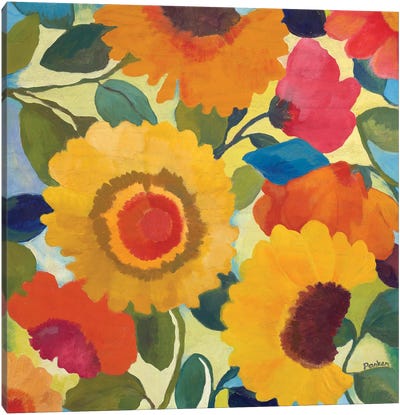 Market Flowers I Canvas Art Print - Sunflower Art