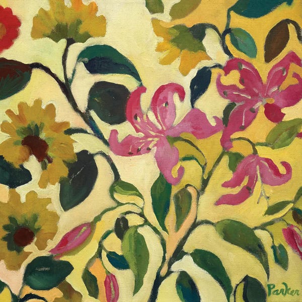 Sunflowers: Pink Lilies by Kim Parker